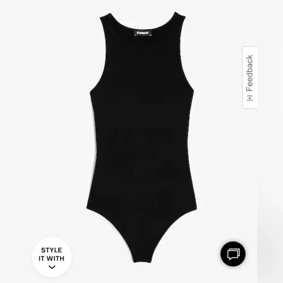 NWT Express Body Contour Silky High Neck Thong Bodysuit - Picture 2 of 9
